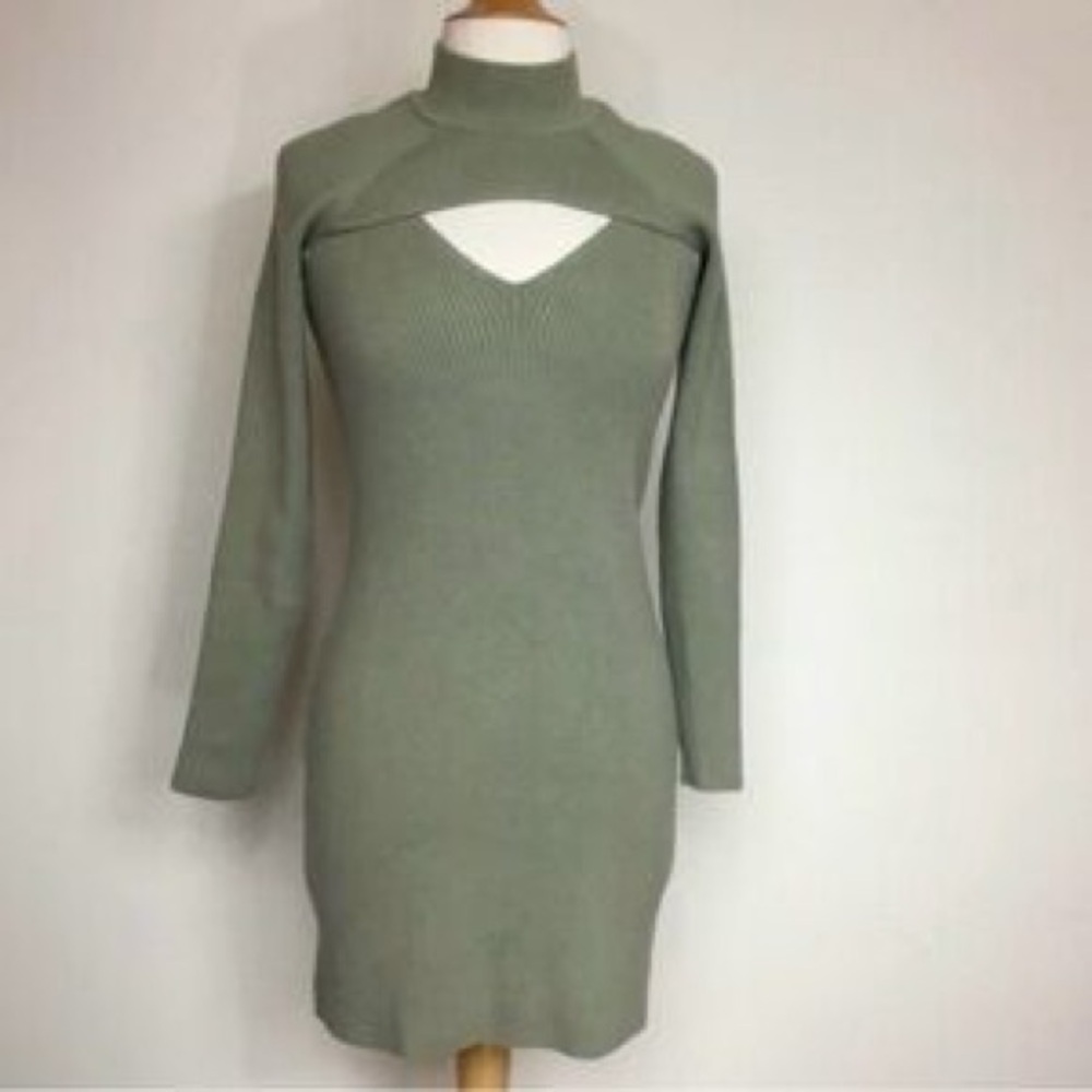 Abercrombie & Fitch Olive Ribbed Sweater